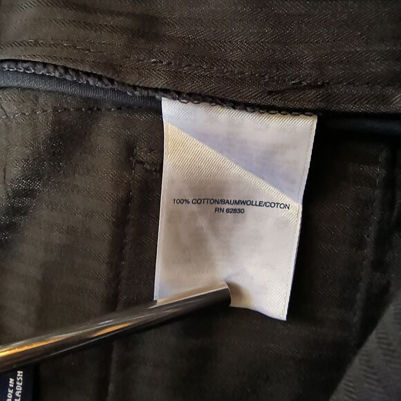 Lands' End Chino Pants Men's 31x32 Black Tailored Fit - Picture 4 of 5